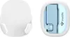 Two views of a white and blue electronic device, possibly a sterilizer, against a white background. Anteprima dell’immagine prodotto