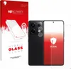 A product shot showing the packaging for a screen protector and the screen protector itself, along with a smartphone. Produktbild-Vorschau