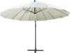 vidaXL Parapluie blanc 3 m Mât en aluminium Voir les images du produit 1