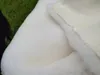 Véritable peau de mouton mérinos allemande Nature blanc et Voir les images du produit 3