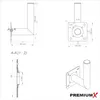 PremiumX 18cm Balkon-Ausleger ALU Geländer Rohr-Halterung Produktbild-Vorschau 6