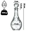 KADAX 2x decanter per whisky in vetro cristallo, 0,8 litri, Anteprima dell’immagine prodotto 2