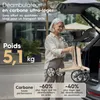 Déambulateur pliable et léger ELONEO en carbone avec siège, Voir les images du produit 3