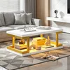 Table basse Merax avec éclairage LED, table de salon en MDF Voir les images du produit 8