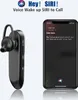 A black wireless earbud is shown next to a smartphone displaying Siri. Náhled obrázku produktu