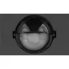 A close-up view of a black outdoor light fixture with a clear, spherical lens containing what appears to be ice or frost. Náhľad obrázku produktu