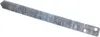 A single metal ground anchor with a pointed end and two holes at the other end, lying on a white background. Produktbild-Vorschau