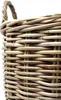 Kobolo Holztrage Holzkörbe 2er Set rund grau Rattan | Produktbild-Vorschau 5
