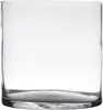 Dekoglas, Vase ZYLINDER COLD CUT H. 19cm D. 19cm Produktbild-Vorschau 1