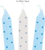 goki 60698 Geburtstagskerzen-Set, gepunktet, blau (1 Set) Produktbild-Vorschau 3
