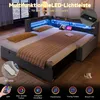 Lit rembourré Flieks 90 x 200 cm / 180 x 200 cm avec LED, Voir les images du produit 7