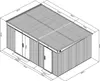 2-Raum Metall Gerätehaus Skylight Duo 12,96 m² Produktbild-Vorschau 10