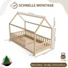 Crazy Pine Hausbett 140x200 cm – Kinderbett aus Naturholz – Produktbild-Vorschau 2