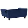 vidaXL Sofa dla psa niebieska 72x45x30 cm pluszowa Podgląd zdjęcia produktu 4