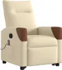 vidaXL Elektrischer Massagesessel mit Aufstehhilfe Creme Produktbild-Vorschau 3