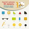 Olvy Briques magnétiques Jouets Montessori -Magnetic Tiles Voir les images du produit 12