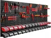 30 Stapelboxen Wandregal Kunststoff Deckel 172 x 78 cm Produktbild-Vorschau 1