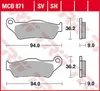TRW Bremsbelagsatz MCB871SV Street 750 XG1 Produktbild-Vorschau 2