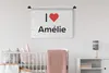 MuchoWow® Wandteppich Wandbehang Ich liebe - Amélia - Produktbild-Vorschau 2