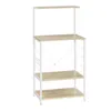 A white and light brown kitchen shelf unit against a white background. Náhľad obrázku produktu