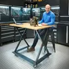 Industrielle Werkbank 120 cm und Werkstatthocker Produktbild-Vorschau 10