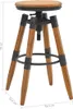 vidaXL Barhocker 2 Stk. Tanne Massivholz Produktbild-Vorschau 8