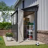 GIHAUVIA Metall Geräteschuppen Gerätehaus mit Fundament mit Produktbild-Vorschau 10