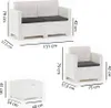 Garten-Loungeset aus Rattanoptik-Harz mit 2-Sitzer-Sofa, 2 Produktbild-Vorschau 5