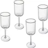 Mikasa Sorrento Glas Weingläser White mit Goldrand und Produktbild-Vorschau 2