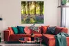 MuchoWow® Poster Frühling - Wald - Sonne 100x100 cm - Produktbild-Vorschau 2