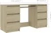 Scrivania Sonoma in rovere 140x50x77 cm in materiale ligneo Anteprima dell’immagine prodotto 5