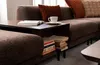 Modernes Ecksofa L-Form Couch Stoffsofas Edelstahl Produktbild-Vorschau 5