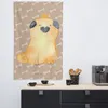 Mr. & Mrs. Panda Wandteppich Mops Krone - Hundeglück - Produktbild-Vorschau 3