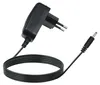 A black power adapter with a European plug and a DC barrel connector is shown against a white background. Produktbild-Vorschau