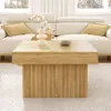 Sweiko Elegancki drewniany stolik kawowy z blatem PB i Podgląd zdjęcia produktu 1