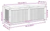 vidaXL Venkovní box na polštáře 150x50x60,5 cm z masivního Náhled obrázku produktu 8
