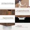 WOLTU Bücherregal Bücherschrank Standregal, mit 3 Türen, 6 Produktbild-Vorschau 6