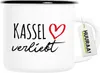 Huuraa Emaille Tasse Kassel verliebt 300ml Vintage Produktbild-Vorschau 1