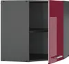 Eckhängeschrank Vicco R-Line Rot Hochglanz 57 cm, Model Produktbild-Vorschau 4