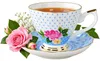 Elegante Tasse 1 Stück dünnes Porzellan 220ml Blauer 8el Produktbild-Vorschau 1