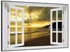 Wallario Wandbild mit Fenster-Illusion: Badestrand auf den Produktbild-Vorschau 2