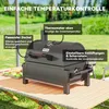 Kohlegrill mit Deckel, Warmhalterost, Aschefach, Produktbild-Vorschau 7
