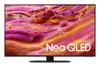 A Samsung Neo QLED television is displayed on a black stand against a black background. Produktbild-Vorschau
