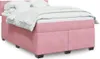 Boxspringbett mit Matratze Rosa 160x200 cm Samt Produktbild-Vorschau 2