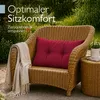 Coussin Beautissu Lounge Outdoor Rouge XLuna, 60 x 40 cm Voir les images du produit 2