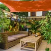 Rotes wasserdichtes Garten-Sonnensegel, UV-Schutz, 3 x 3 Produktbild-Vorschau 2