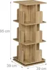 Scaffale Relaxdays, girevole a 360 gradi, 3 ripiani, Anteprima dell’immagine prodotto 4