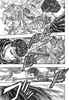 A manga panel depicting a violent battle scene with knights and a swordsman. Anteprima dell’immagine prodotto