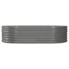 Plantenbak 152x80x36 cm gegalvaniseerd staal grijs Productafbeelding-voorbeeld 3