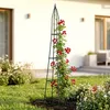 Vilde | Garten-Obelisk Metall Grün - 33x32x190 cm - Produktbild-Vorschau 2